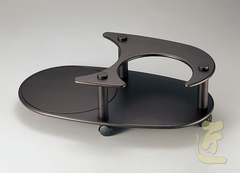 P210掲載　オーバルポットワゴン ブラウンタタキ画像１