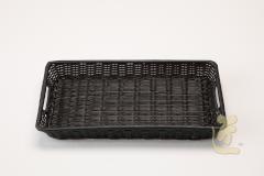 P258掲載　バスケット献花盆（後続品　670494　バスケット献花盆・ブラック）画像１