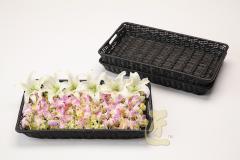 P258掲載　バスケット献花盆（後続品　670494　バスケット献花盆・ブラック）画像２