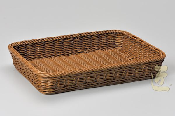 P258掲載　献花盆・ウォッシャブル・ブラウン・40（後続品　670496　バスケット献花盆・ブラウン）画像１